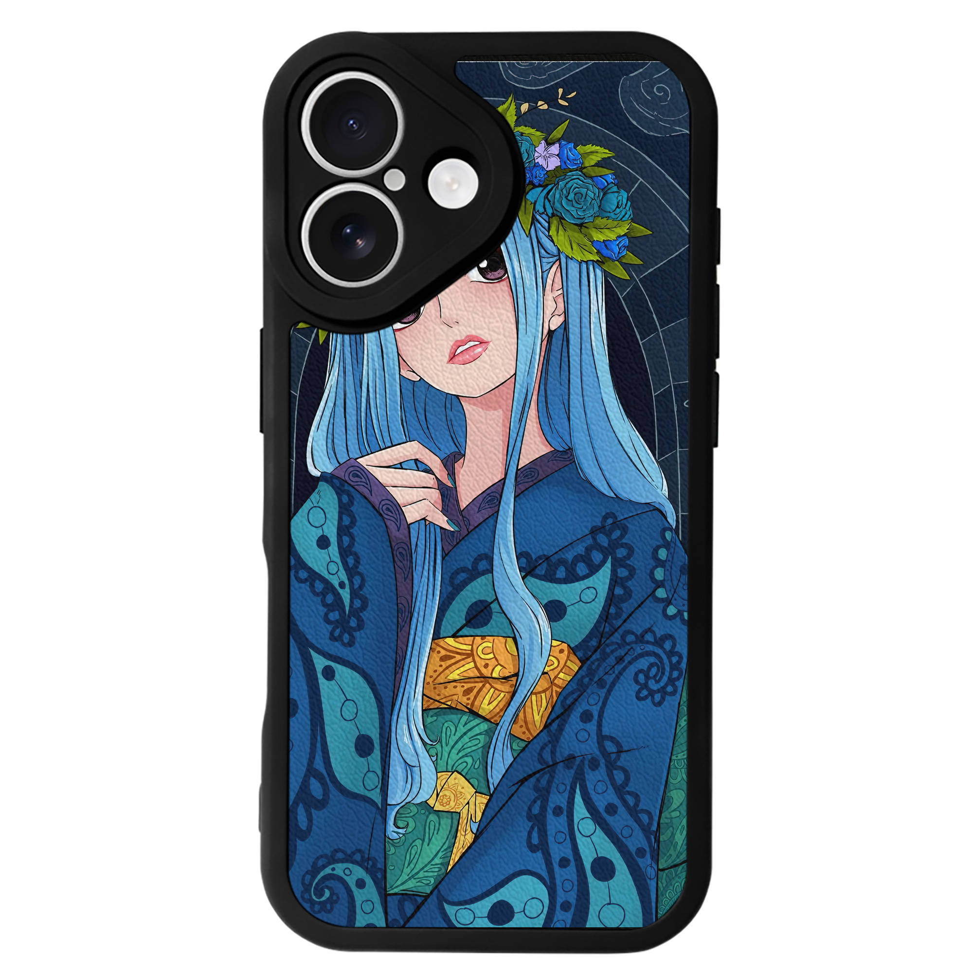 （画像用） ワンピース ONE PIECE 【iPhone 16シリーズ対応】シリコンスマホケース（レザー調） 材質：シリコン